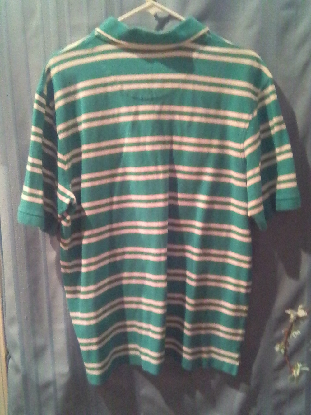 Club Room Blue & White Striped Polo Shirt